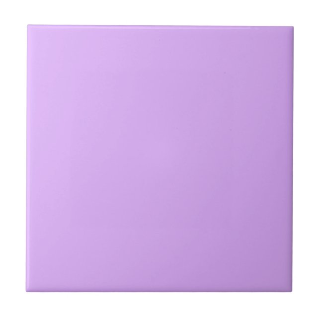 Mauve Solid Colour Ceramic Tile (Front)