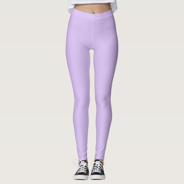 Mauve Solid Plain Colour Leggings (Front)