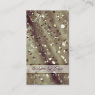 Mauve Sparkles Sparkly Salon Spa Business Card