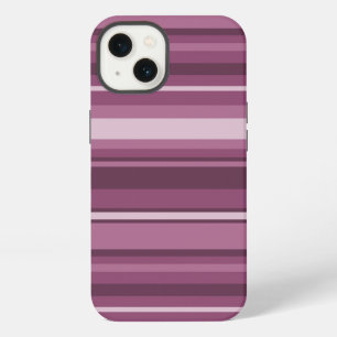 Mauve stripes Case-Mate iPhone case