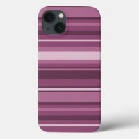 Mauve stripes Case-Mate iPhone case