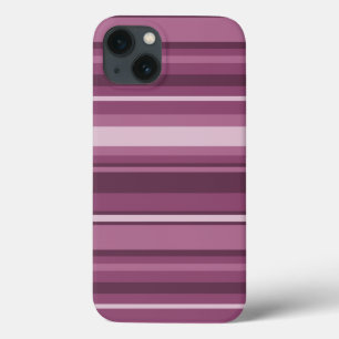 Mauve stripes Case-Mate iPhone case