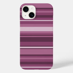 Mauve stripes Case-Mate iPhone 14 case