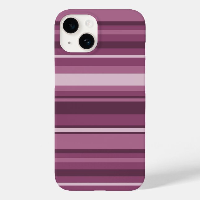 Mauve stripes Case-Mate iPhone case (Back)