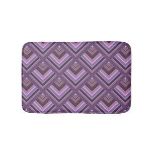Mauve stripes scale pattern bath mat