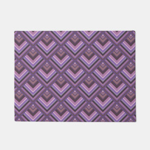 Mauve stripes scale pattern doormat