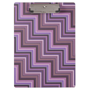 Mauve stripes stairs pattern clipboard