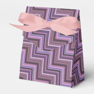 Mauve stripes stairs pattern favour box