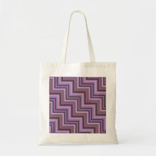 Mauve stripes stairs pattern tote bag