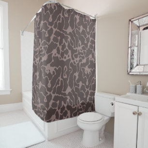 Mauve Swirl Shower Curtain