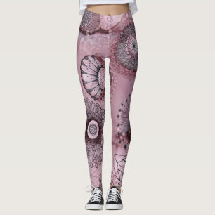 Mauve Swirly Leggings