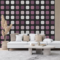 Mauve Taupe Pink Purple Grey White Art Pattern