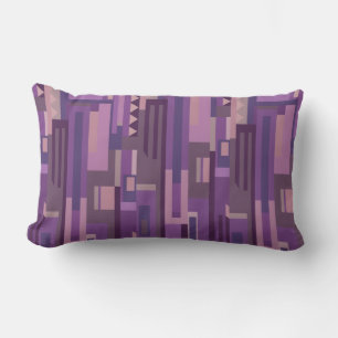 Mauve tones abstract lumber pattern pillow