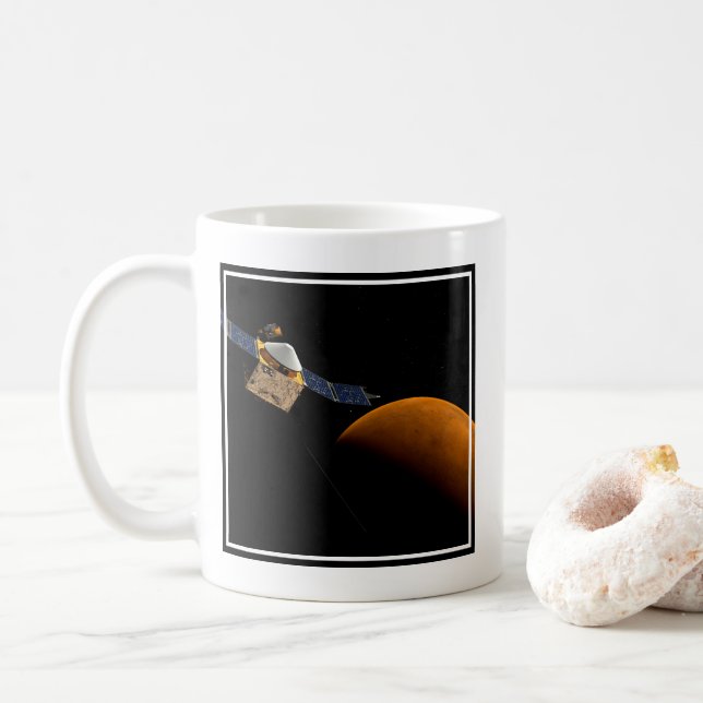 Maven Spacecraft. Coffee Mug (With Donut)