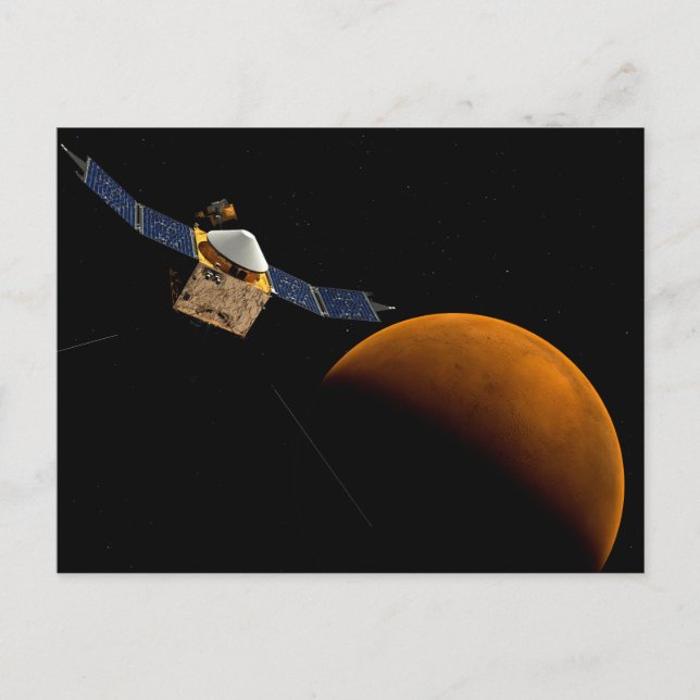 Maven Spacecraft. Postcard (Front)