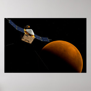 Maven Spacecraft. Poster