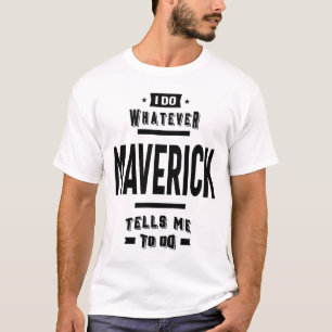 Maverick Personalised Name Birthday Gift T-Shirt