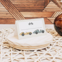 MAVERICK Race Card Buffet Food Place Cards