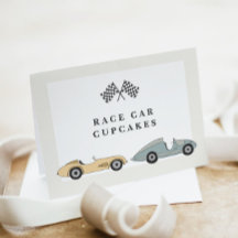 MAVERICK Race Card Themed Buffet Food Cards