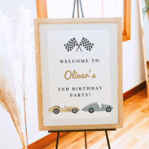 MAVERICK Retro Pastel Race Car 2nd Birthday 