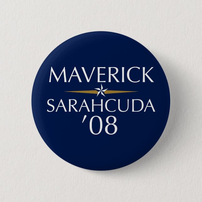 Maverick/Sarahcuda '08 Button (Front)