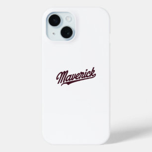 Maverick Typography Elegant iPhone 15 Case