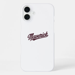 Maverick Typography iPhone 16 Plus Case