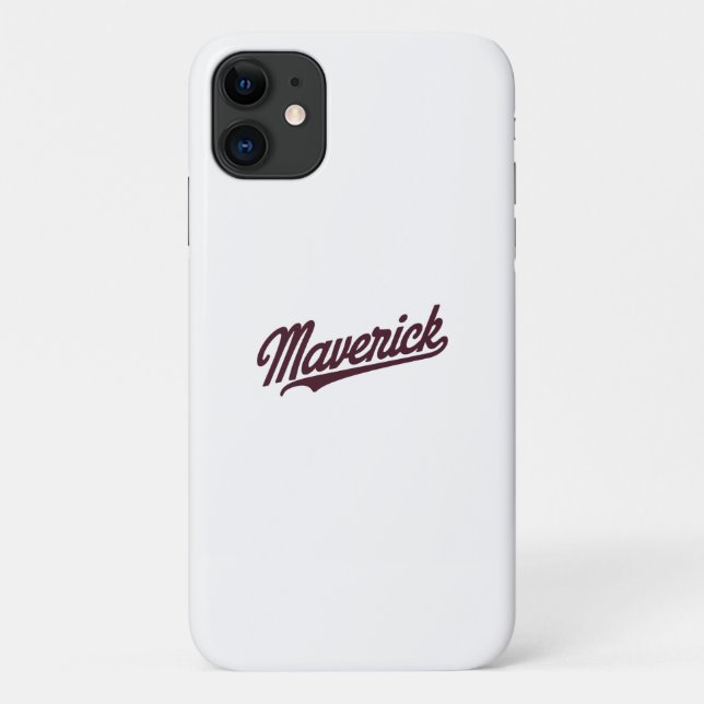 Maverick | Typography | Motivational Case-Mate iPhone Case (Back)