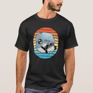 Mavericks California Surfing Racoon Vintage Sunse T-Shirt