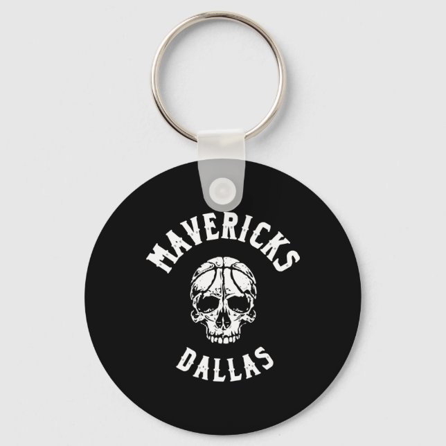 Mavericks Skull  Key Ring (Front)