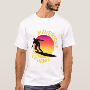 Mavericks Surfing California Vacation  T-Shirt