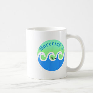 Maverick's Surfing Surf California Beaches  Coffee Mug
