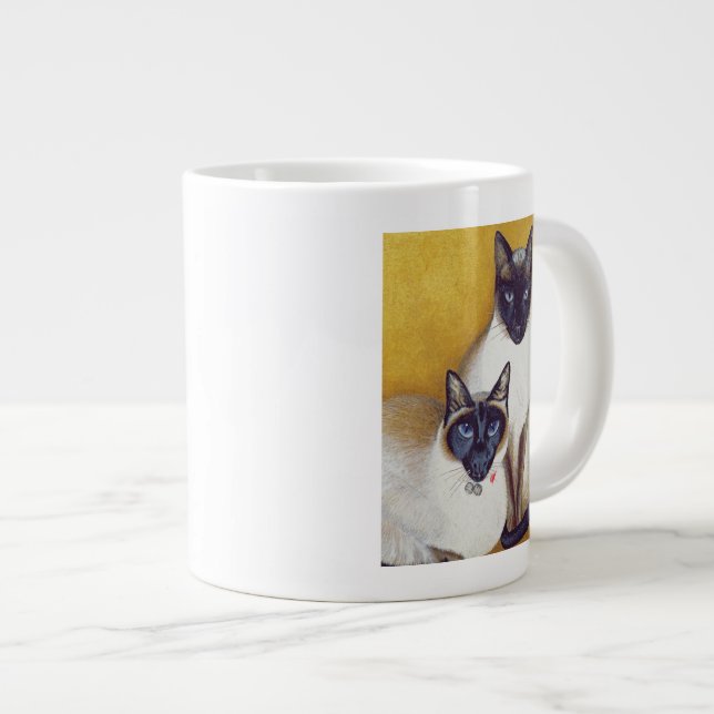 Mavis and Barnaby Large Coffee Mug (Front Right)