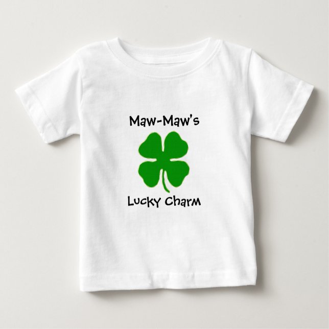 Maw-Maw's Lucky Charm T-Shirt for Toddlers (Front)