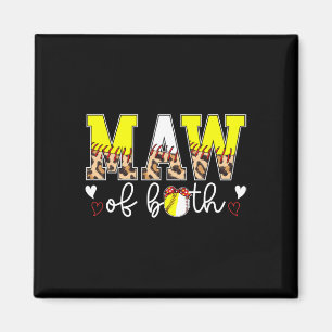 Maw Of Both Leopard Softll Sell Maw Grandma  Magnet