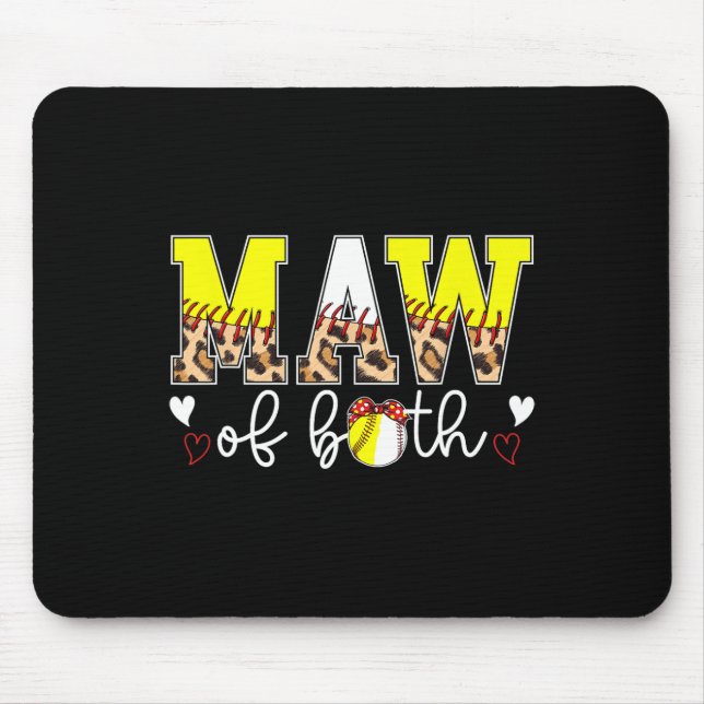 Maw Of Both Leopard Softll Sell Maw Grandma  Mouse Pad (Front)