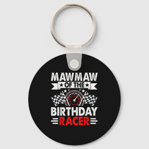 Mawmaw Of The Birthday Racer Race Car Party Family Key Ring