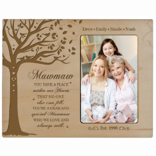 Mawmaw We Love 8"x10" Maplewood Picture Frame