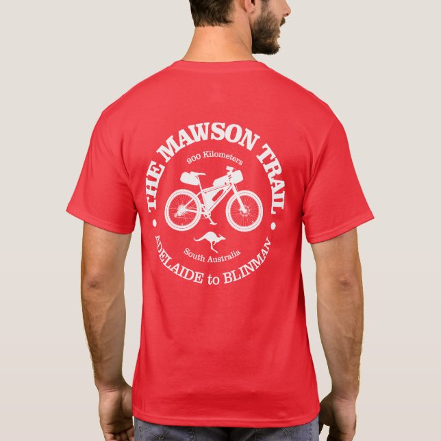 Mawson Trail (cycling) T-Shirt (Back)