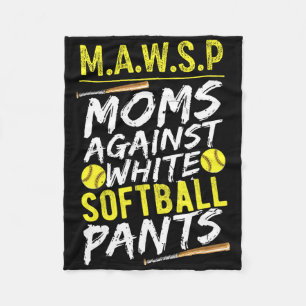 Mawsp Moms Against White Softll Pants Softll Mom _ Fleece Blanket