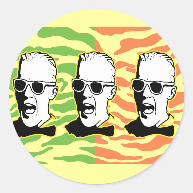 Max 80s classic round sticker (Front)