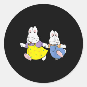 Max And Birthday Decorations Ruby Bunny Classic Round Sticker
