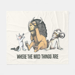 Max and the Wild Things Playing Fleece Blanket