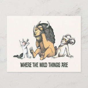 Max and the Wild Things Playing Postcard