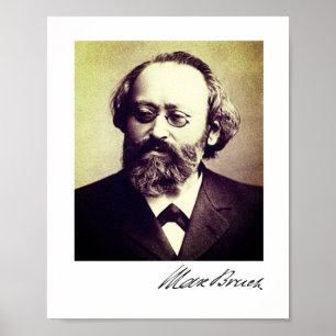 Max Bruch - signature Poster
