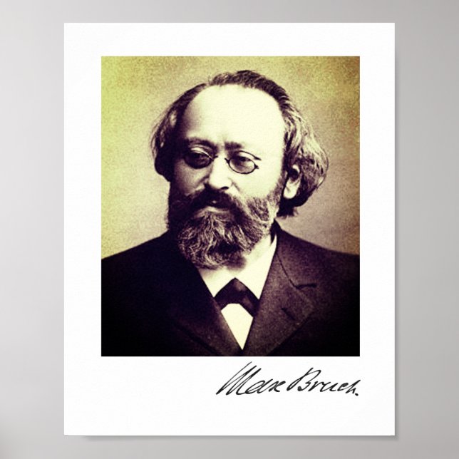 Max Bruch - signature Poster (Front)