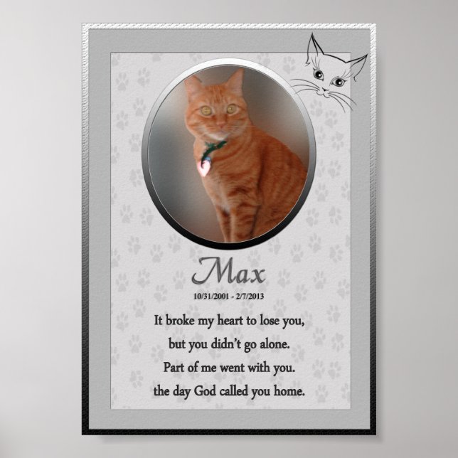 Max Cat Memorial Poster (Front)