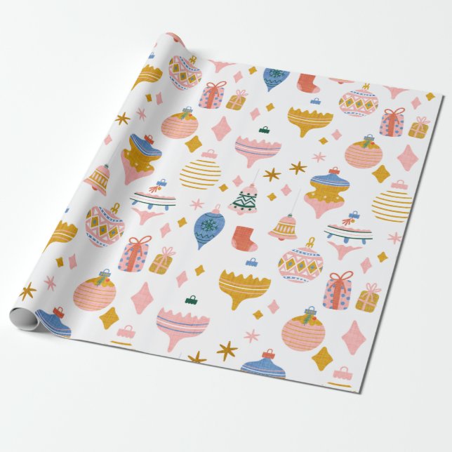 max christmas white wrapping paper (Unrolled)