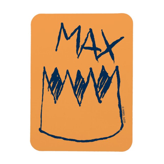 Max & Crown Sketch Magnet (Vertical)