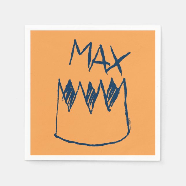 Max & Crown Sketch Napkin (Front)